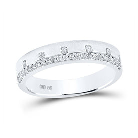 14kt White Gold Radiant Diamond Band Ring | Splendid Jewellery - Splendid Jewellery