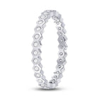 14kt White Gold Radiant Diamond Band Ring | Splendid Jewellery - Splendid Jewellery
