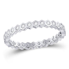Load image into Gallery viewer, 14kt White Gold Radiant Diamond Band Ring | Splendid Jewellery - Splendid Jewellery