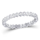 14kt White Gold Radiant Diamond Band Ring | Splendid Jewellery - Splendid Jewellery
