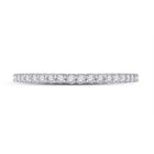14kt White Gold Radiant Diamond Eternity Wedding Band - A Timeless Symbol of Love and Elegance - Front View
