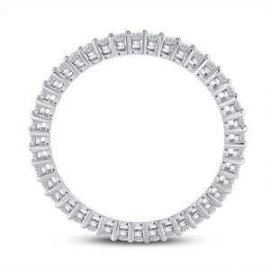 14kt White Gold Radiant Diamond Eternity Wedding Band - A Timeless Symbol of Love and Elegance - Splendid Jewellery