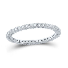 Load image into Gallery viewer, 14kt White Gold Radiant Diamond Eternity Wedding Band - A Timeless Symbol of Love and Elegance - Splendid Jewellery