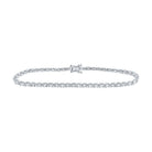 14kt White Gold Radiant Diamond Tennis Bracelet - 2 Carat Total Weight - Splendid Jewellery - Splendid Jewellery