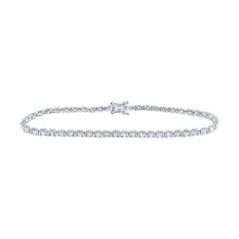 Load image into Gallery viewer, 14kt White Gold Radiant Diamond Tennis Bracelet - 2 Carat Total Weight - Splendid Jewellery - Splendid Jewellery