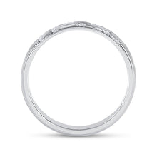 Load image into Gallery viewer, 14kt White Gold Scattered Diamond Elegance Band - Second Side View