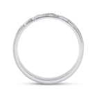 14kt White Gold Scattered Diamond Elegance Band - Second Side View