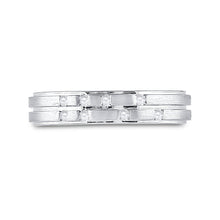 Load image into Gallery viewer, 14kt White Gold Scattered Diamond Elegance Band - Front View