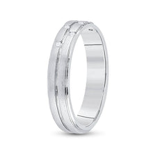 Load image into Gallery viewer, 14kt White Gold Scattered Diamond Elegance Band - Splendid Jewellery