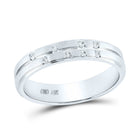 14kt White Gold Scattered Diamond Elegance Band - Splendid Jewellery