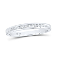 Load image into Gallery viewer, 14kt White Gold Sparkling Diamond Band - A Radiant Symphony - Splendid Jewellery