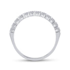 14kt White Gold Sparkling Diamond Band: A Timeless Symbol of Elegance and Style - Second Side View