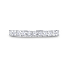 Load image into Gallery viewer, 14kt White Gold Sparkling Diamond Band: A Timeless Symbol of Elegance and Style - Front View