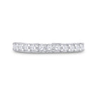 14kt White Gold Sparkling Diamond Band: A Timeless Symbol of Elegance and Style - Front View