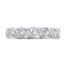 Load image into Gallery viewer, 14kt White Gold Sparkling Diamond Band Ring: A Timeless Masterpiece of Elegance - Splendid Jewellery