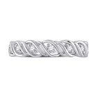 14kt White Gold Sparkling Diamond Band Ring: A Timeless Masterpiece of Elegance - Splendid Jewellery