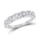 14kt White Gold Sparkling Diamond Band Ring: A Timeless Masterpiece of Elegance - Splendid Jewellery
