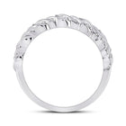 14kt White Gold Sparkling Diamond Band Ring: A Timeless Masterpiece of Elegance - Splendid Jewellery