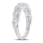 14kt White Gold Sparkling Diamond Band Ring: A Timeless Masterpiece of Elegance - Splendid Jewellery
