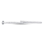 14kt White Gold Sparkling Diamond Bypass Bangle Bracelet - 1 Carat Total Weight - Splendid Jewellery