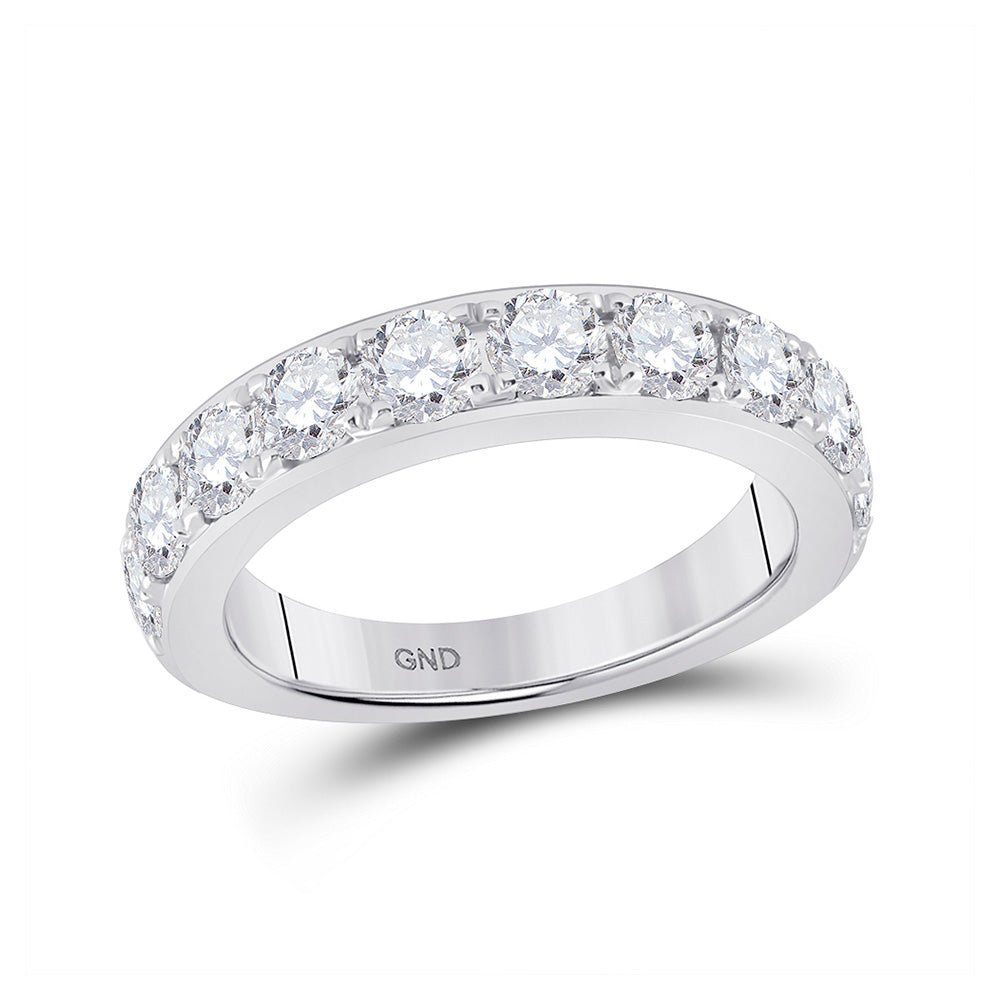 14kt White Gold Sparkling Diamond Elegance Band - Splendid Jewellery