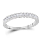 14kt White Gold Sparkling Diamond Eternity Band - Splendid Jewellery