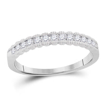 Load image into Gallery viewer, 14kt White Gold Sparkling Diamond Eternity Band - Splendid Jewellery