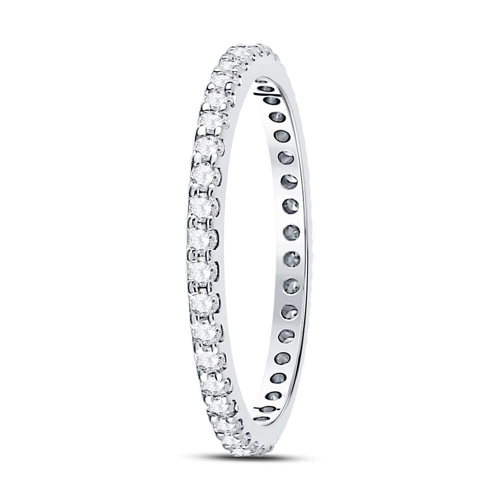14kt White Gold Sparkling Diamond Eternity Wedding Band | Splendid Jewellery - Splendid Jewellery