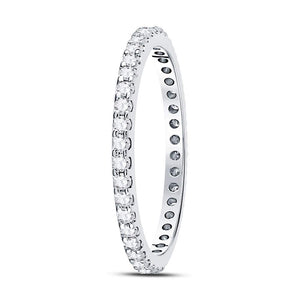 14kt White Gold Sparkling Diamond Eternity Wedding Band | Splendid Jewellery - Splendid Jewellery