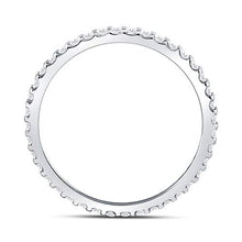 Load image into Gallery viewer, 14kt White Gold Sparkling Diamond Eternity Wedding Band | Splendid Jewellery - Splendid Jewellery