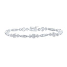 14kt White Gold Sparkling Diamond Fashion Bracelet - 2 Carat Total Weight - Splendid Jewellery