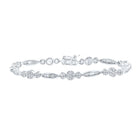 14kt White Gold Sparkling Diamond Fashion Bracelet - 2 Carat Total Weight - Splendid Jewellery