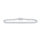 14kt White Gold Sparkling Diamond Fashion Bracelet - 7 Carat Total Weight - Splendid Jewellery