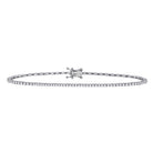 14kt White Gold Sparkling Diamond Tennis Bracelet - 1 Carat Total Weight - Splendid Jewellery