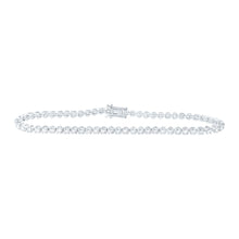 Load image into Gallery viewer, 14kt White Gold Sparkling Diamond Tennis Bracelet - 2 Carat Total Weight - Splendid Jewellery