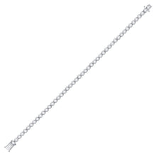 Load image into Gallery viewer, 14kt White Gold Sparkling Diamond Tennis Bracelet - 4 Carat Total Weight - Splendid Jewellery