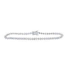 Load image into Gallery viewer, 14kt White Gold Sparkling Diamond Tennis Bracelet - Elegant and Timeless Beauty - Splendid Jewellery