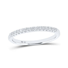 Load image into Gallery viewer, 14kt White Gold Sparkling Diamond Wedding Band: A Timeless Symbol of Love - Splendid Jewellery