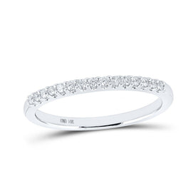 14kt White Gold Sparkling Diamond Wedding Band: A Timeless Symbol of Love - Splendid Jewellery