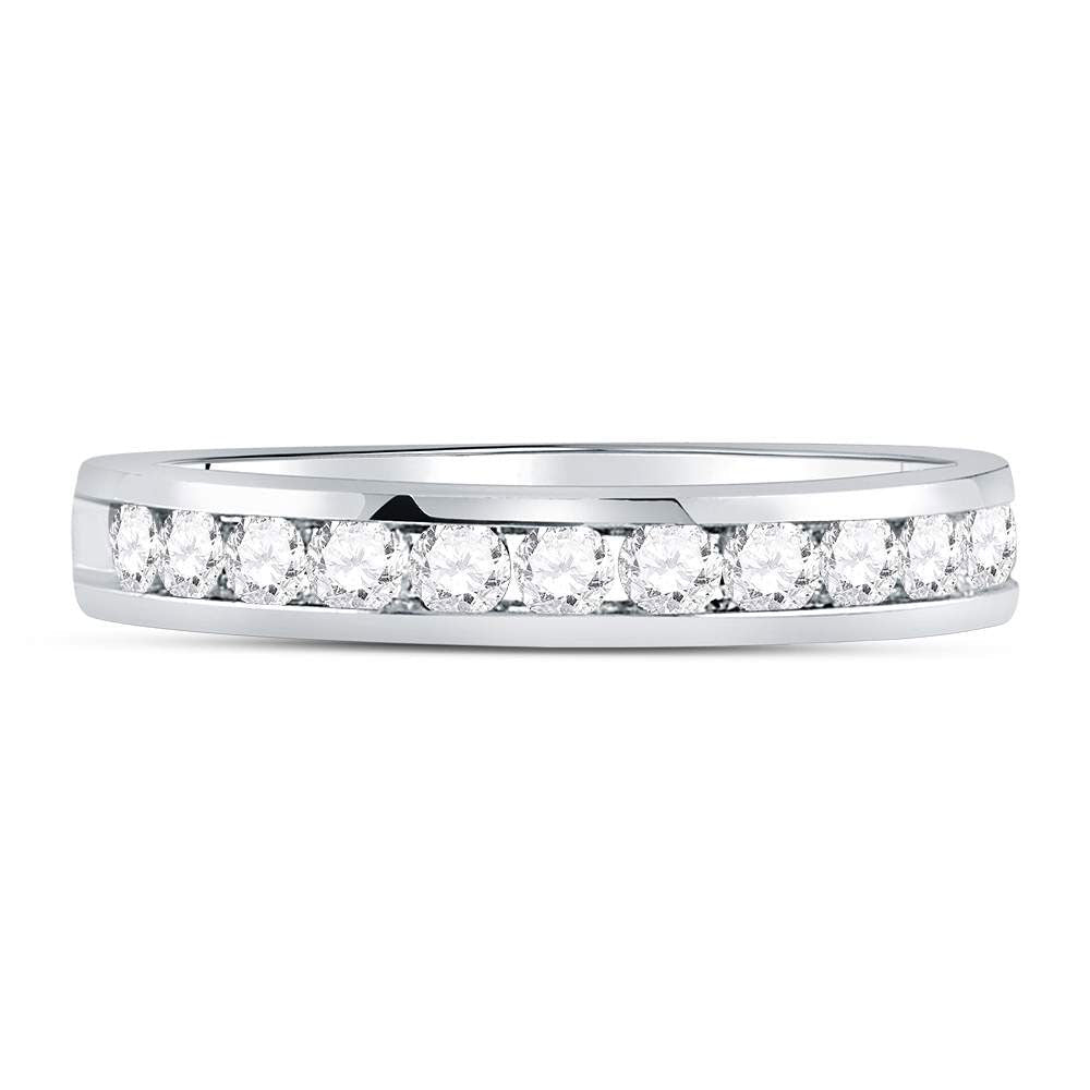 14kt White Gold Sparkling Diamond Wedding Band - A Timeless Symbol of Love and Elegance - Splendid Jewellery