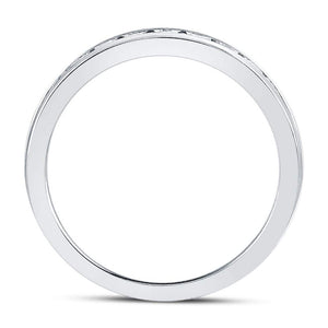 14kt White Gold Sparkling Diamond Wedding Band - A Timeless Symbol of Love and Elegance - Splendid Jewellery