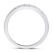 Load image into Gallery viewer, 14kt White Gold Sparkling Diamond Wedding Band - A Timeless Symbol of Love and Elegance - Splendid Jewellery