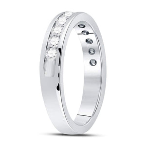 14kt White Gold Sparkling Diamond Wedding Band - A Timeless Symbol of Love and Elegance - Splendid Jewellery