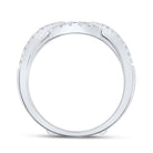 14kt White Gold Sparkling Diamond Wrap Enhancer Wedding Band - Splendid Jewellery