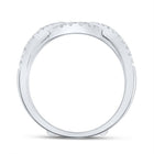 14kt White Gold Sparkling Diamond Wrap Enhancer Wedding Band - Splendid Jewellery