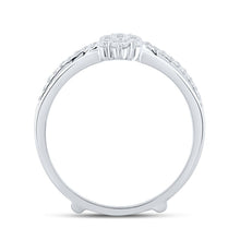 Load image into Gallery viewer, 14kt White Gold Sparkling Diamond Wrap Enhancer Wedding Band - Splendid Jewellery