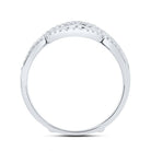14kt White Gold Sparkling Diamond Wrap Enhancer Wedding Band - Splendid Jewellery