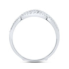 14kt White Gold Sparkling Diamond Wrap Enhancer Wedding Band - Splendid Jewellery