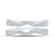 Load image into Gallery viewer, 14kt White Gold Sparkling Diamond Wrap Enhancer Wedding Band - Splendid Jewellery