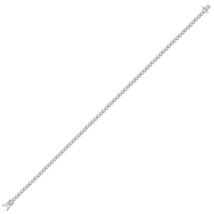 14kt White Gold Sparkling Round Diamond Tennis Bracelet - 1 - 1/5 Cttw - Splendid Jewellery